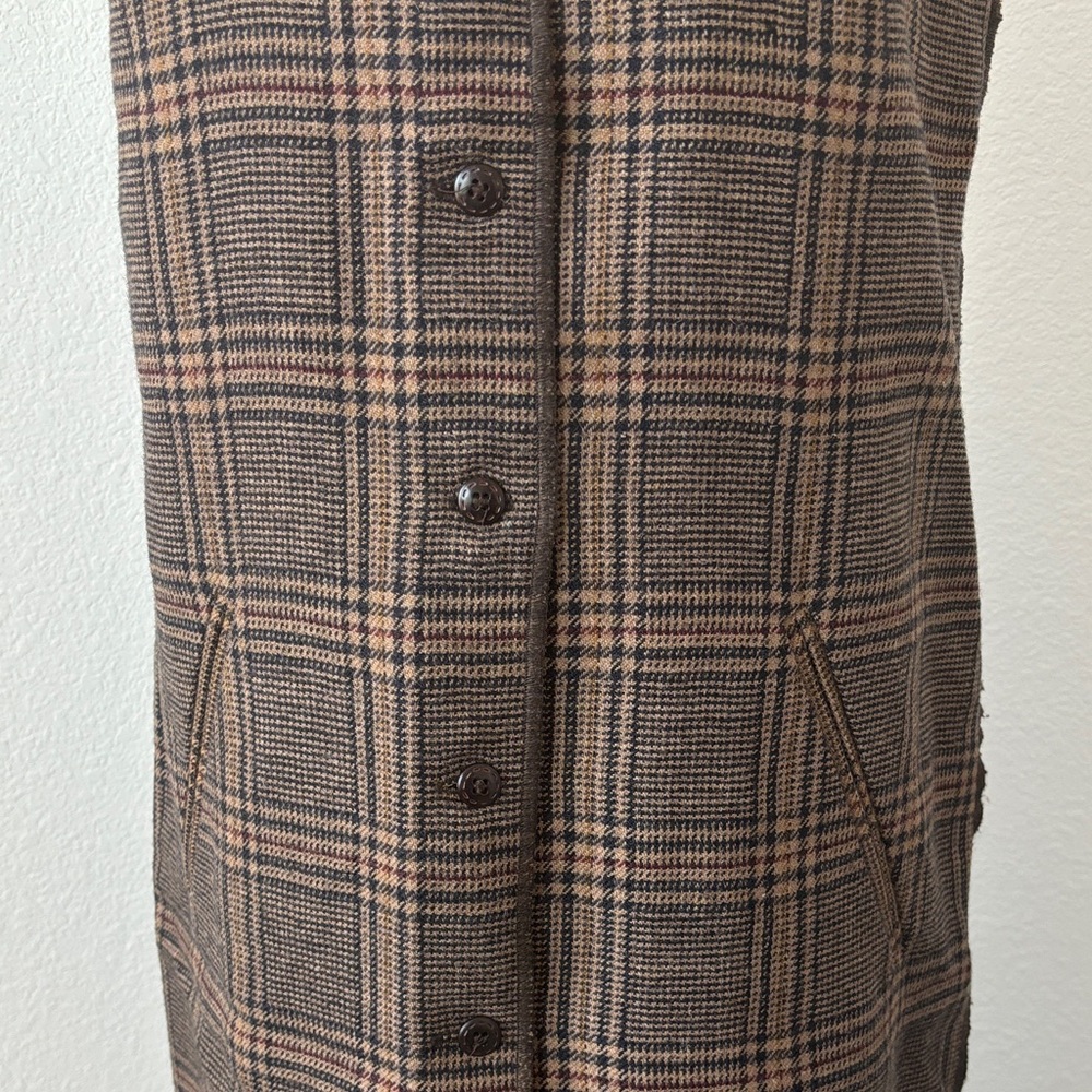 Vintage Harve Benard Buttoned Wool Midi Dress - Picture 7 of 9